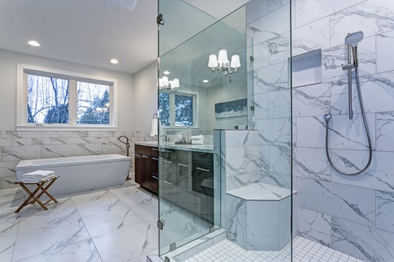 Luxury Bathroom with Custom Tiles